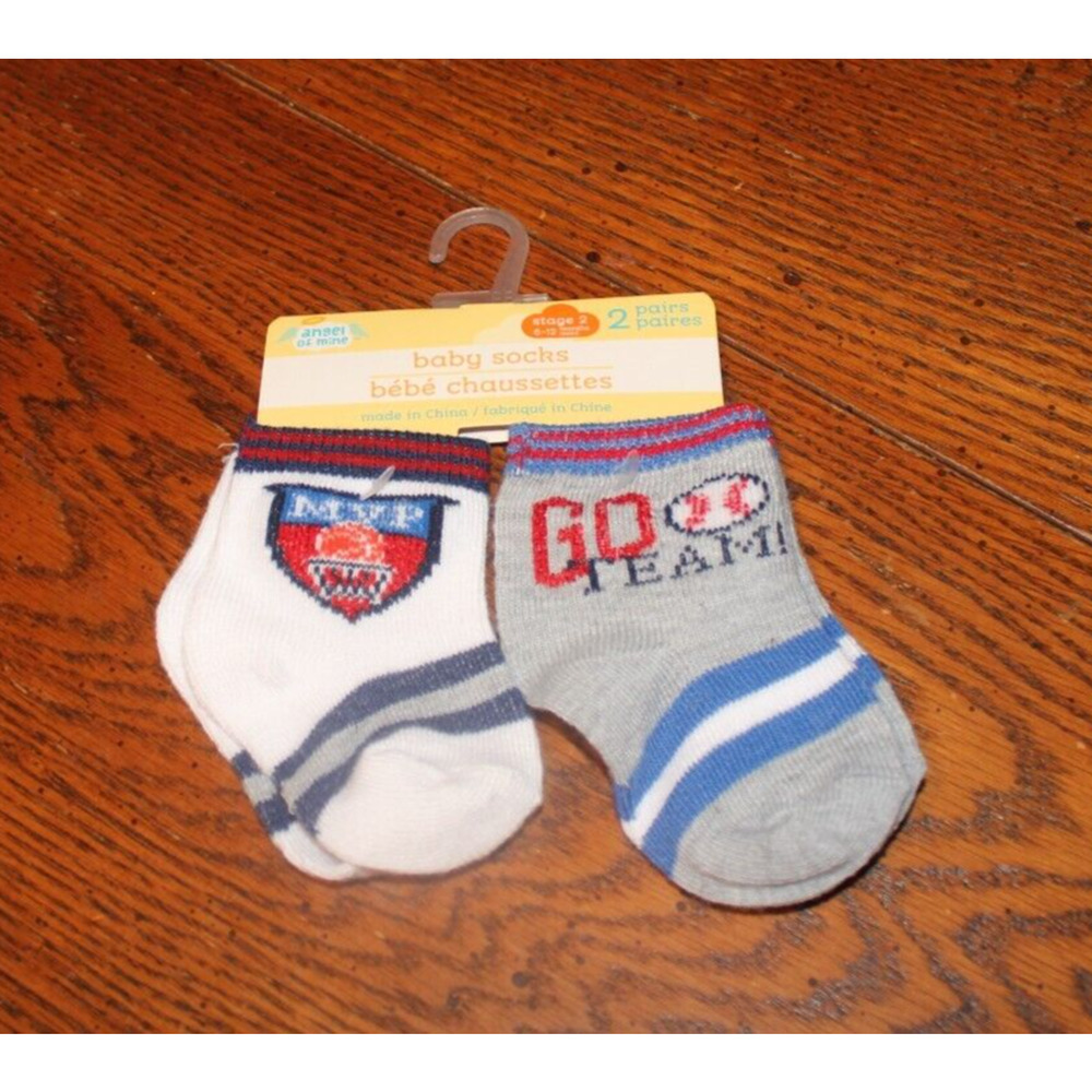 ANGEL OF MINE SOCKS-2PK-SIZE 6-12M-NWT